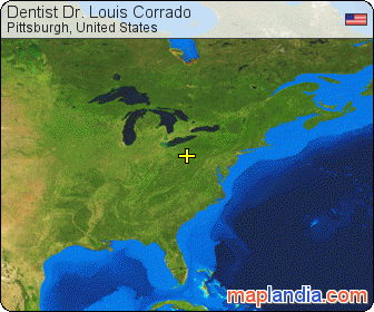 Dentist Dr. Louis Corrado satellite map