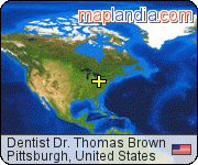 Dentist Dr. Thomas Brown satellite map