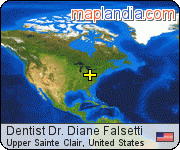 Dentist Dr. Diane Falsetti satellite map