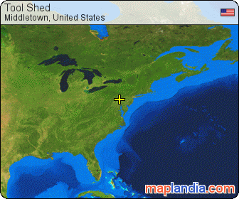 Tool Shed satellite map