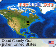 Quad County Oral satellite map