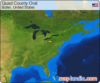 Quad County Oral satellite map