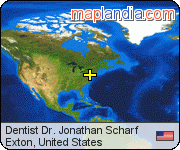 Dentist Dr. Jonathan Scharf  satellite map