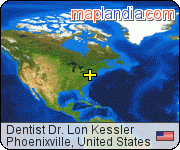 Dentist Dr. Lon Kessler satellite map
