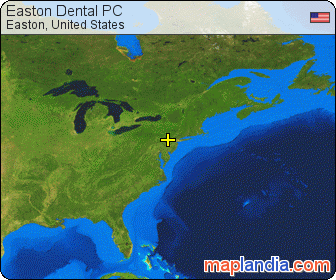 Easton Dental PC satellite map