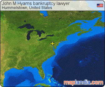 John M Hyams bankruptcy lawyer satellite map