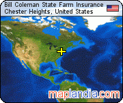 Bill Coleman State Farm Insurance satellite map