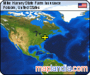 Mike Harney State Farm Insurance satellite map