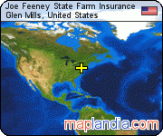 Joe Feeney State Farm Insurance satellite map