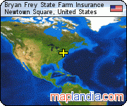 Bryan Frey State Farm Insurance satellite map