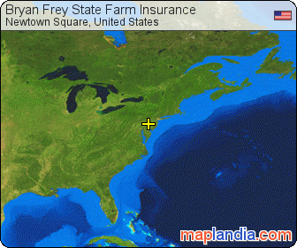 Bryan Frey State Farm Insurance satellite map