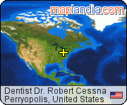Dentist Dr. Robert Cessna satellite map