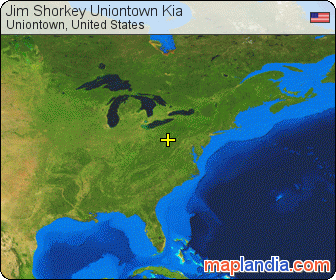 Jim Shorkey Uniontown Kia satellite map