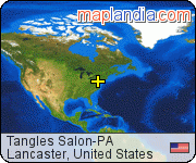Tangles Salon-PA satellite map