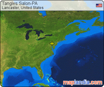 Tangles Salon-PA satellite map