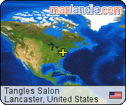 Tangles Salon satellite map