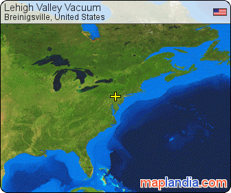 Lehigh Valley Vacuum satellite map