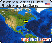 Philadelphia Seamless Gutters satellite map