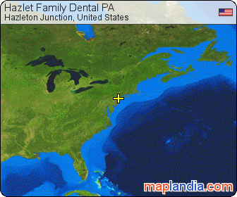 Hazlet Family Dental PA satellite map