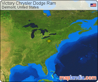 Victory Chrysler Dodge Ram satellite map