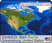 Dentist Dr. Mark Soccio satellite map