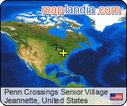 Penn Crossings Senior Village satellite map