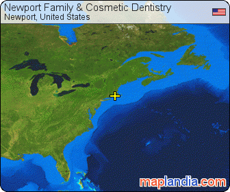 Newport Family & Cosmetic Dentistry satellite map