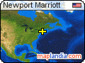 Newport Marriott satellite map