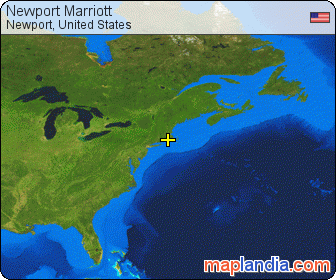 Newport Marriott satellite map