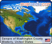 Servpro of Washington County satellite map