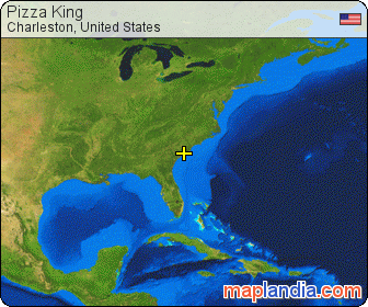 Pizza King satellite map