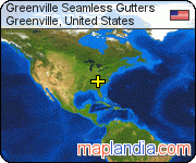 Greenville Seamless Gutters satellite map