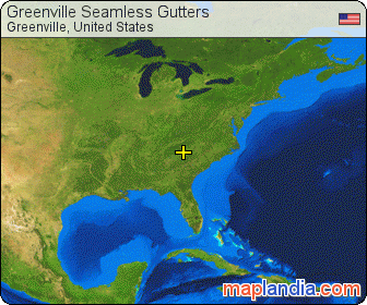 Greenville Seamless Gutters satellite map