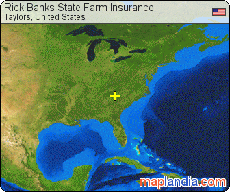 Rick Banks State Farm Insurance satellite map