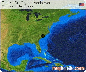 Dentist Dr. Crystal Isenhower satellite map