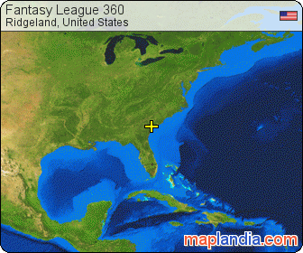 Fantasy League 360 satellite map