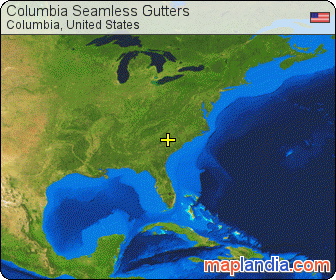 Columbia Seamless Gutters satellite map