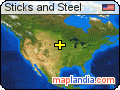 Sticks and Steel satellite map