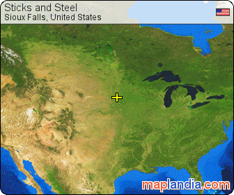 Sticks and Steel satellite map