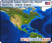 SpringHill Suites Nashville Airport satellite map