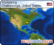 Hollywog satellite map