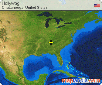 Hollywog satellite map