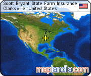 Scott Bryant State Farm Insurance satellite map