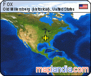 Fox satellite map