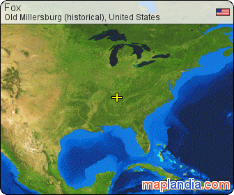 Fox satellite map