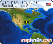 Dentist Dr. Terry Turner satellite map