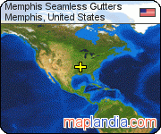 Memphis Seamless Gutters satellite map