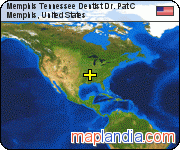 Memphis Tennessee Dentist Dr. Pat C satellite map