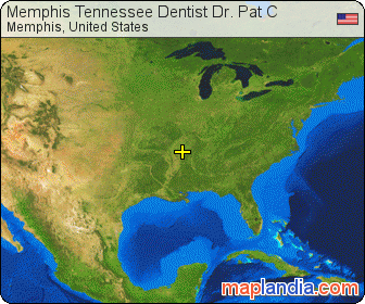 Memphis Tennessee Dentist Dr. Pat C satellite map