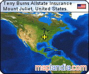 Terry Burns Allstate Insurance satellite map